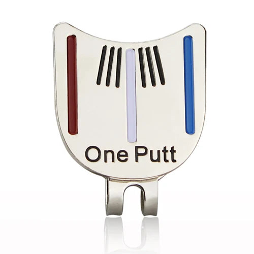 Golf Ball Marker with Hat Clip - Magnetic Alloy Putter Marker for Golfers