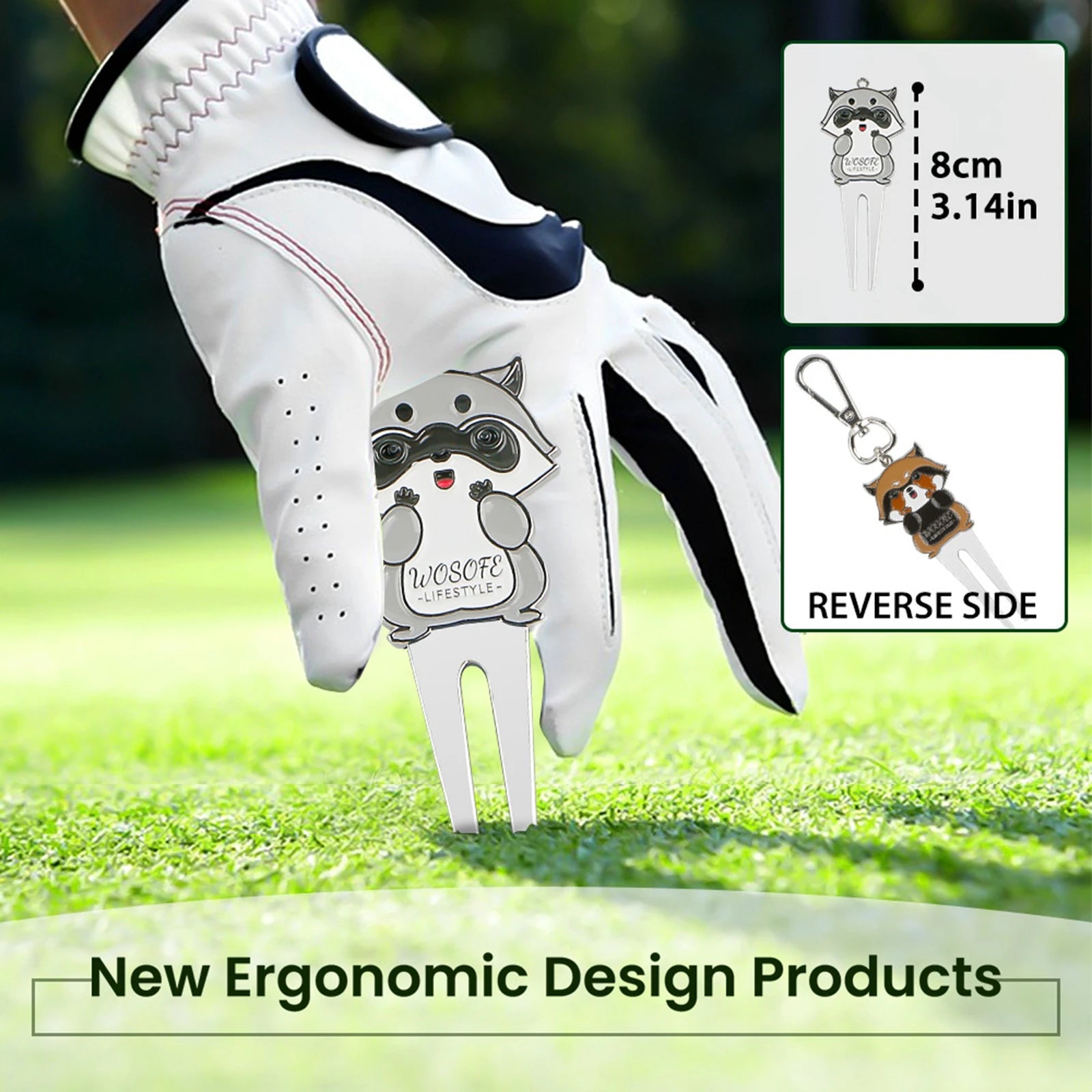 Portable Golf Divot Repair Tool for Pitch Marks