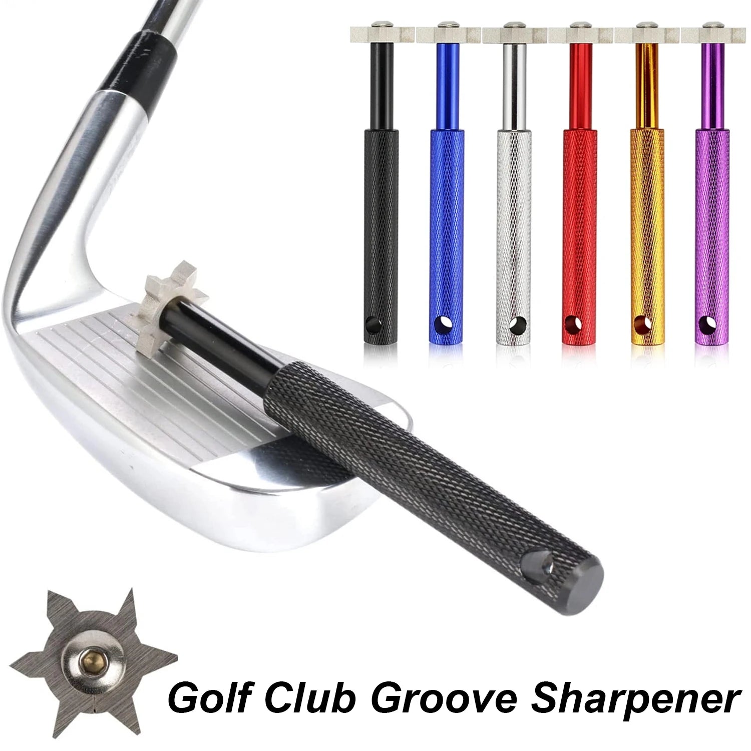 Golf Club Groove Sharpener Tool for Re-Grooving