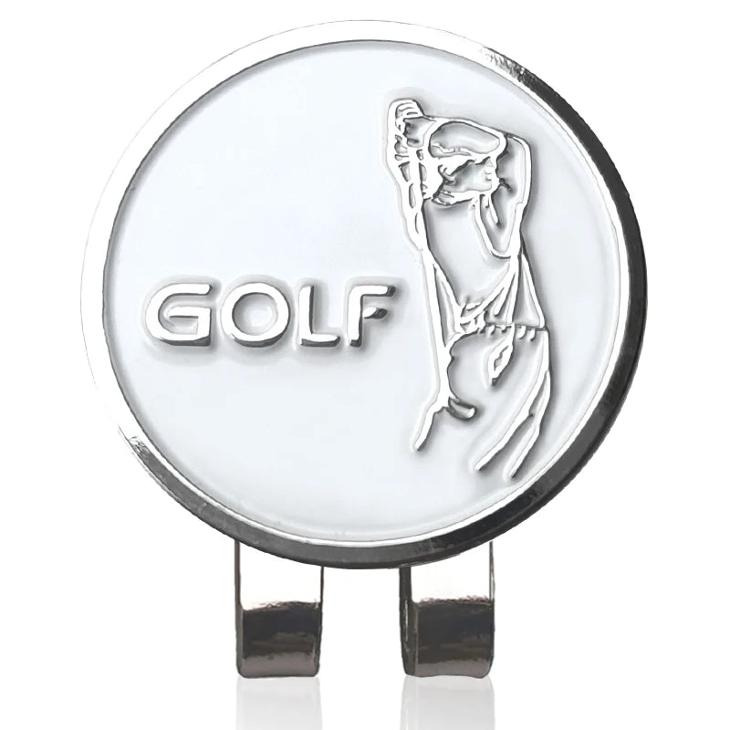 Golf Ball Marker with Hat Clip - Magnetic Alloy Putter Marker for Golfers